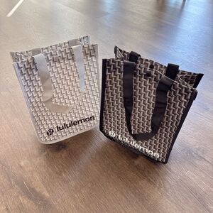 lululemon Shopper Tote Gift Bags - 2025 Holiday Exclusive - Bundle of 2